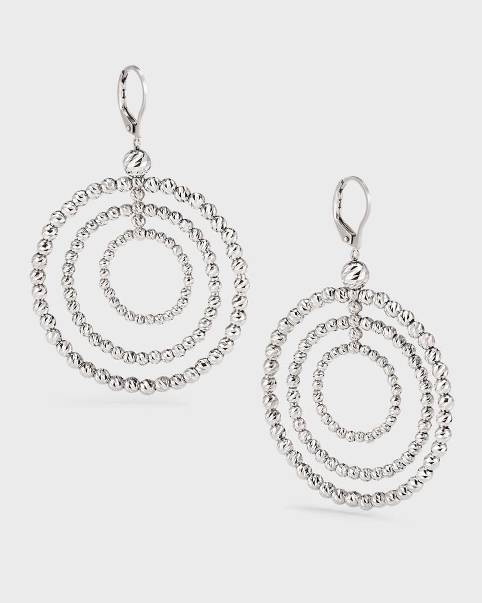 Platinum Hoop Earrings